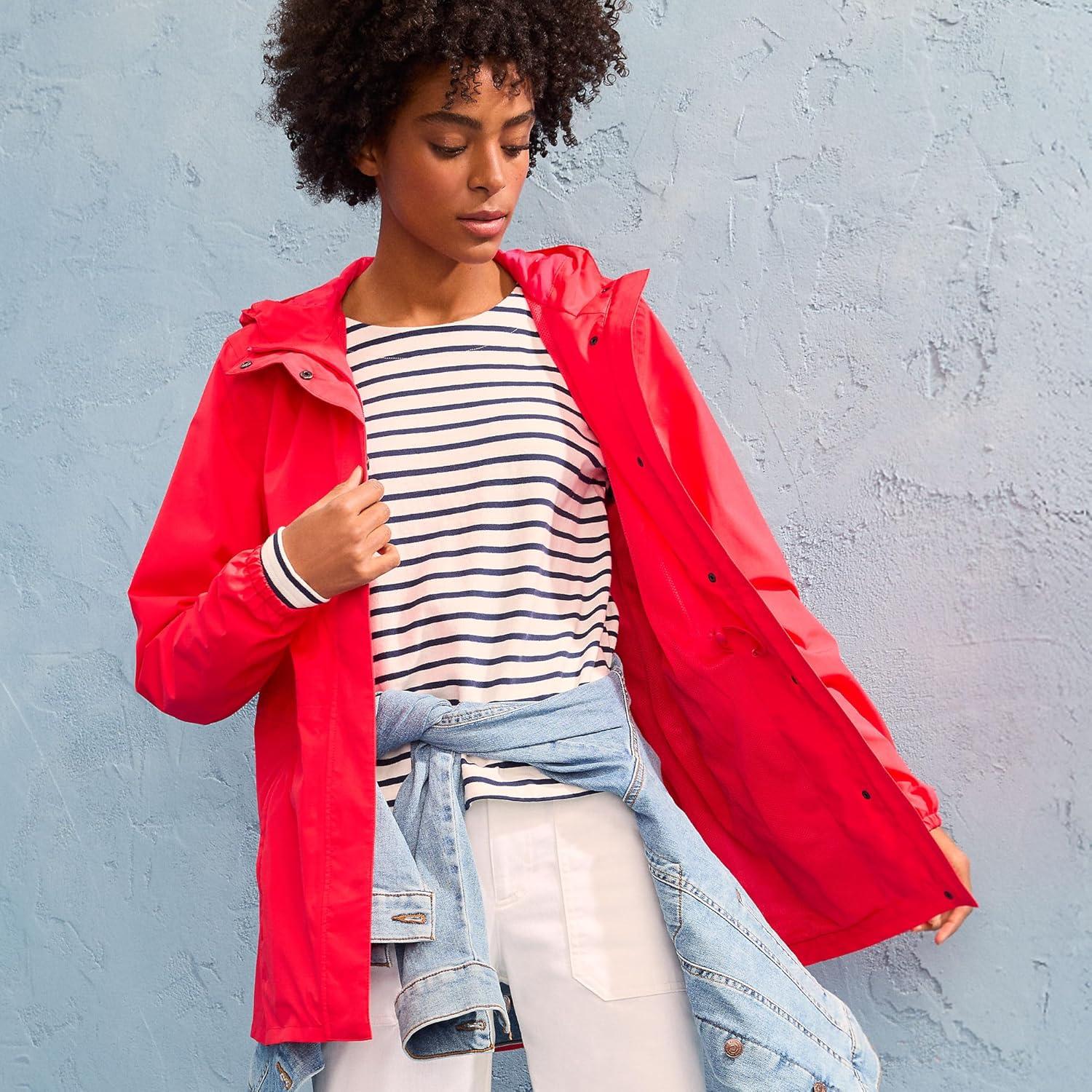 imageLands End Squall Packable Waterproof RaincoatCoral Rose