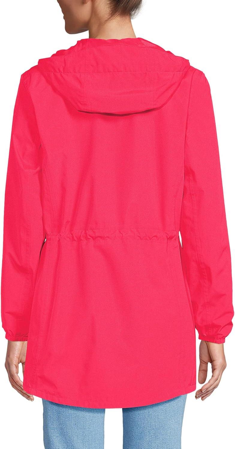 imageLands End Squall Packable Waterproof RaincoatCoral Rose