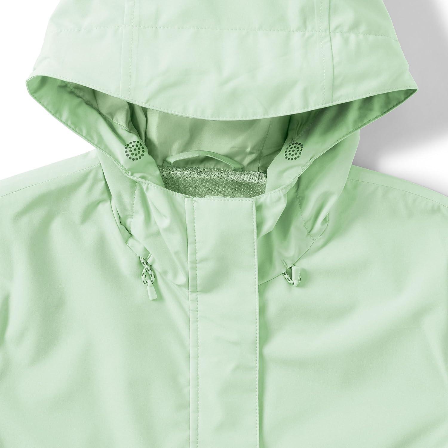 imageLands End Squall Packable Waterproof RaincoatIcy Mint Green