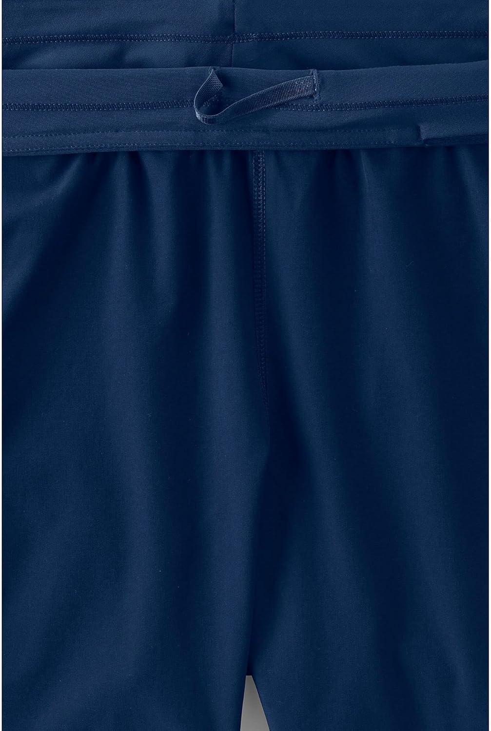 imageLands End Womens 5quot Quick Dry Elastic Waist Board Shorts Swim Coverup ShortsDeep Sea Navy