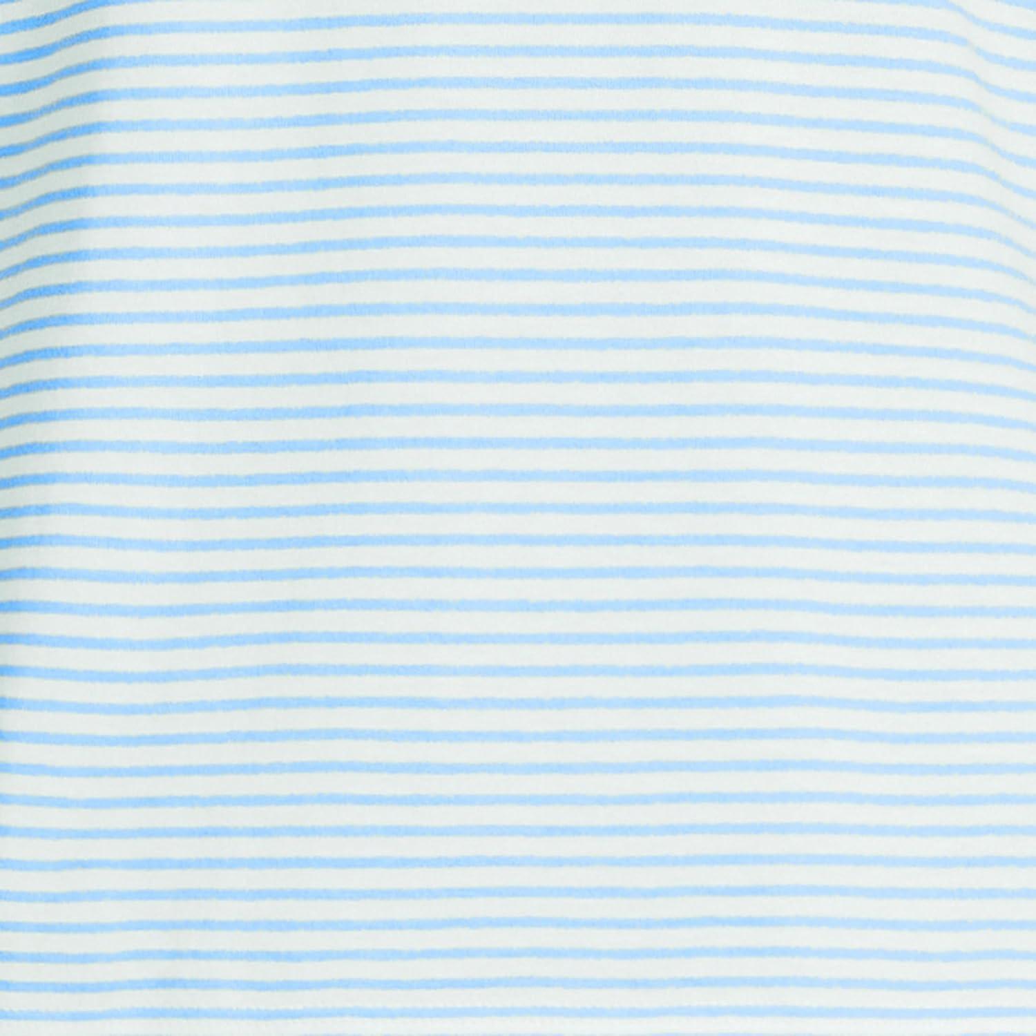 imageLands End Womens AmericanGrown Supima Cotton Short Sleeve Scoop Neck TeeBermuda Blue Micro Stripe