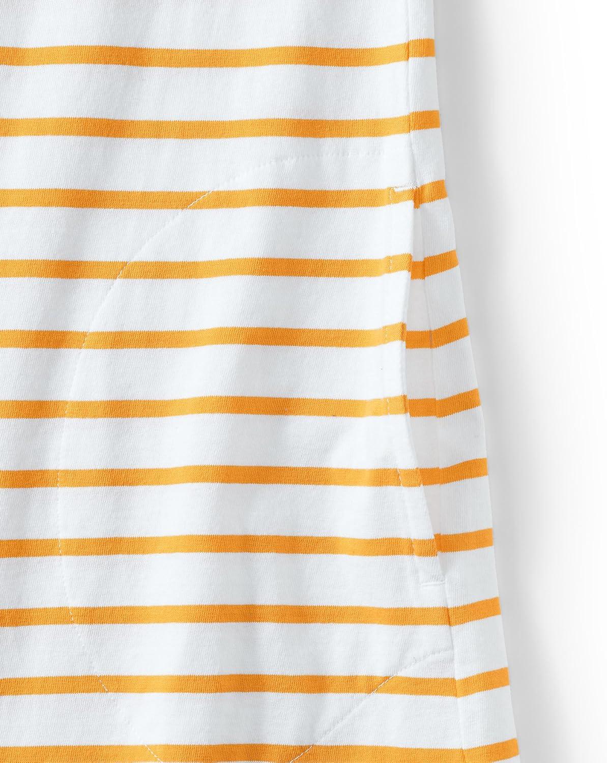 imageLands End Womens Cotton Jersey Notch Neck Dress with SoutacheWhiteMango Breton Stripe