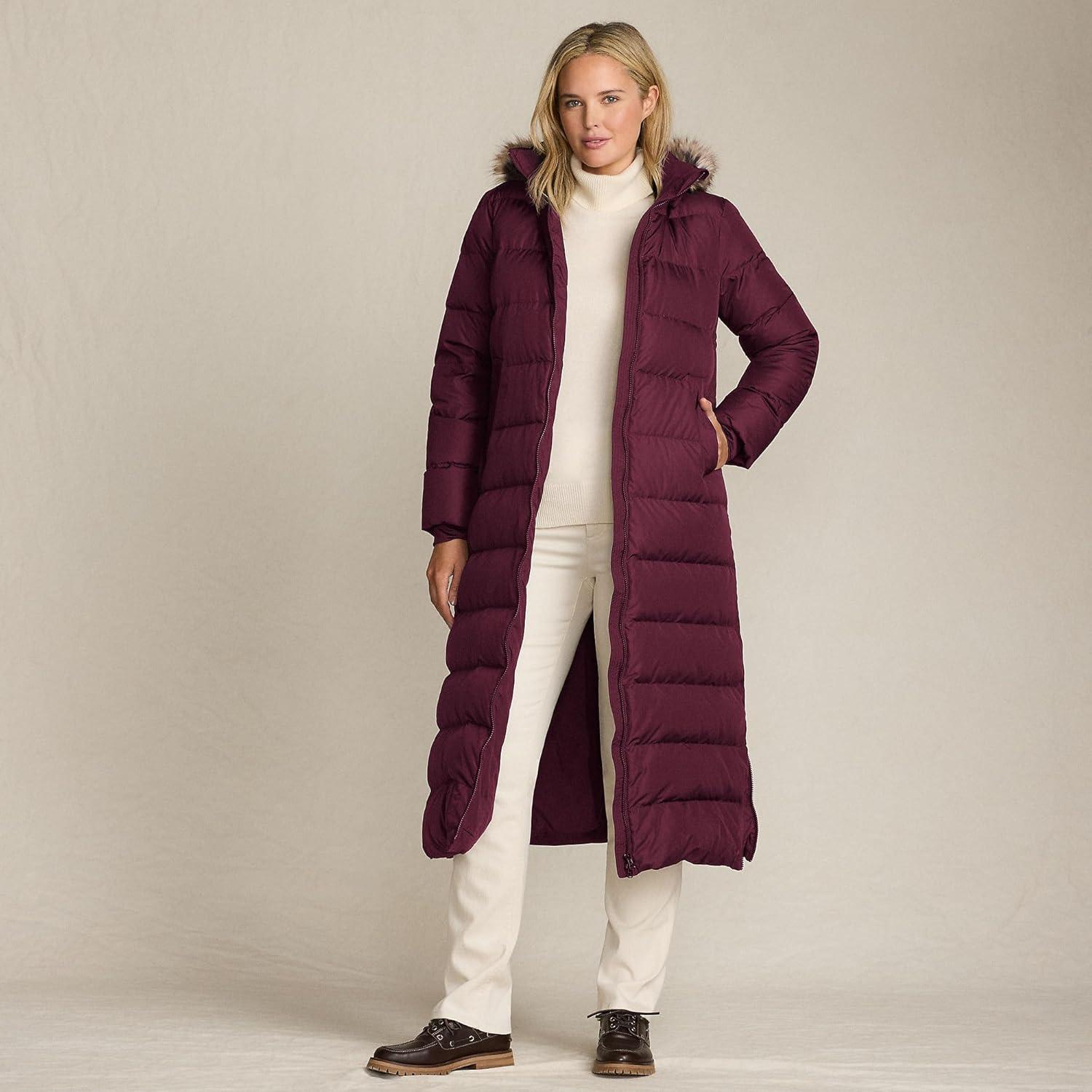 imageLands End Womens Down Maxi Winter CoatLush Burgundy