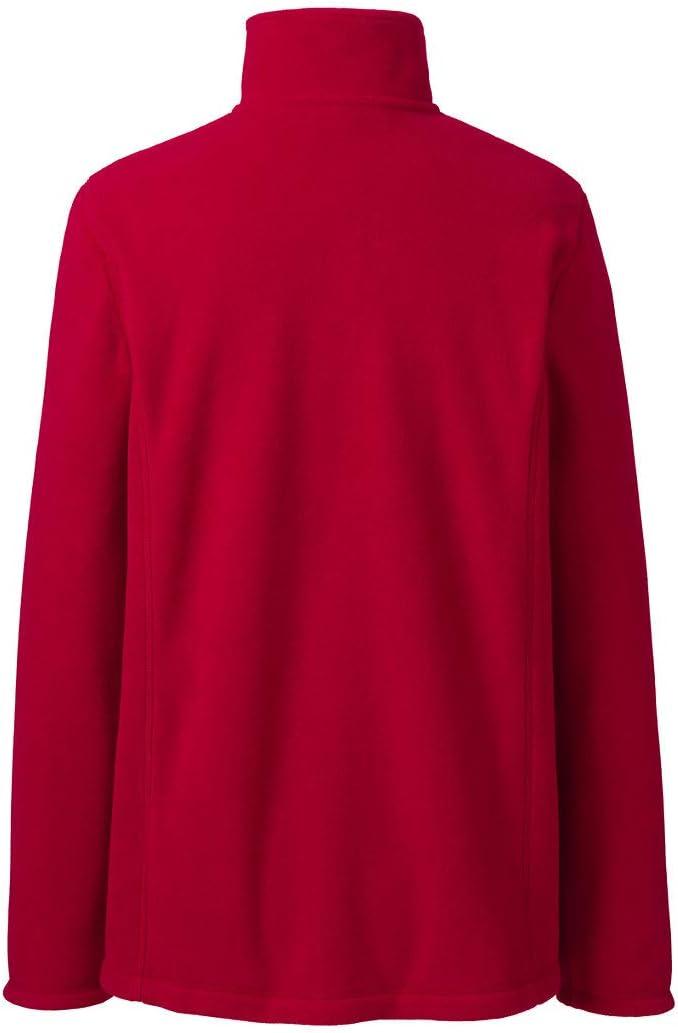 imageLands End Womens FullZip MidWeight Fleece JacketRed