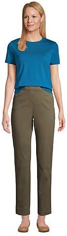 imageLands End Womens Relaxed AmericanGrown Supima Cotton Crew Neck TShirtBaltic Teal