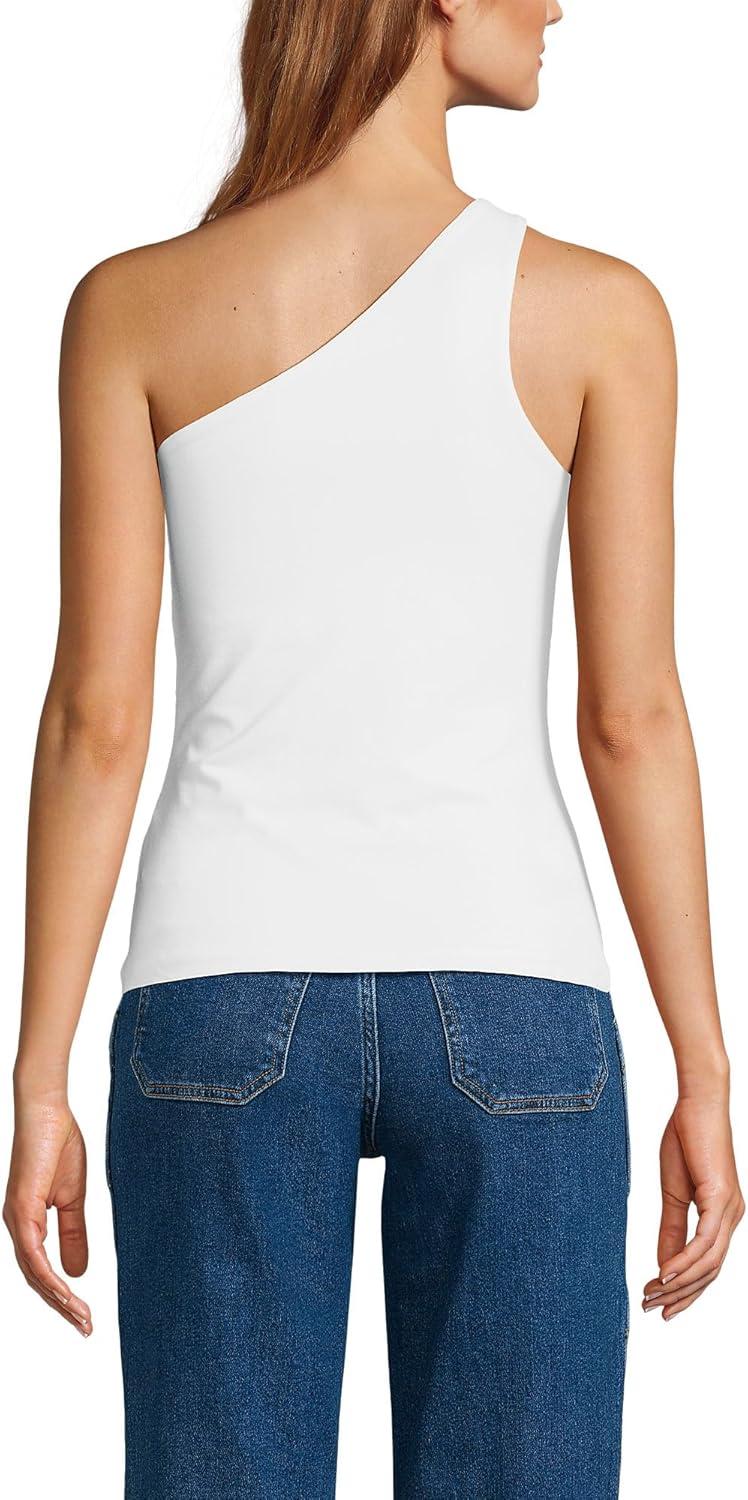 imageLands End Womens Slender One Shoulder TopWhite