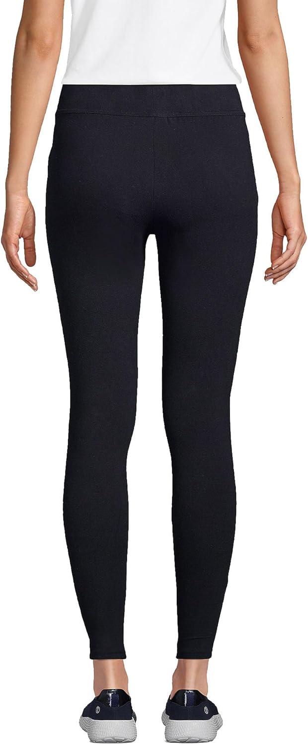 imageLands End Womens Starfish Mid Rise Knit LeggingsBlack