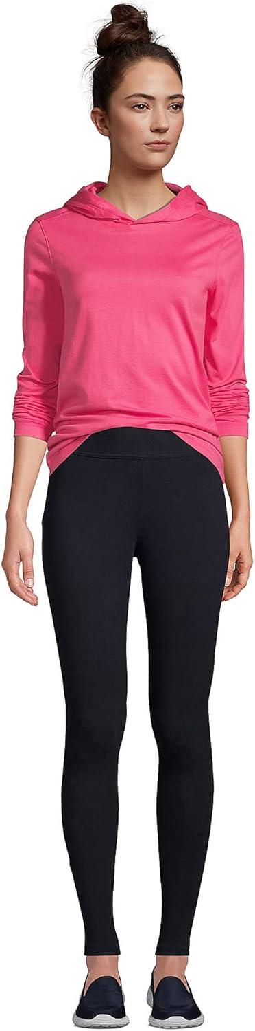 imageLands End Womens Starfish Mid Rise Knit LeggingsBlack