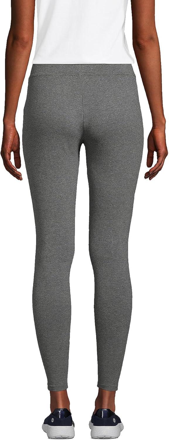 imageLands End Womens Starfish Mid Rise Knit LeggingsCharcoal Heather