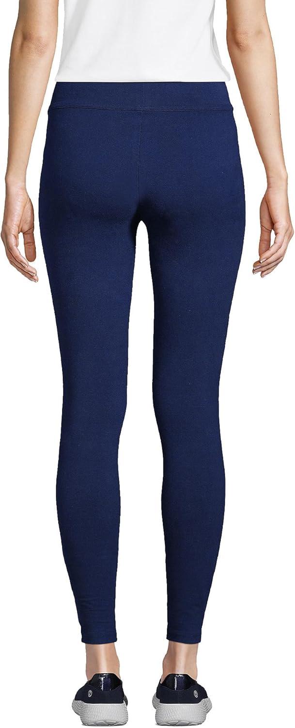 imageLands End Womens Starfish Mid Rise Knit LeggingsDeep Sea Navy