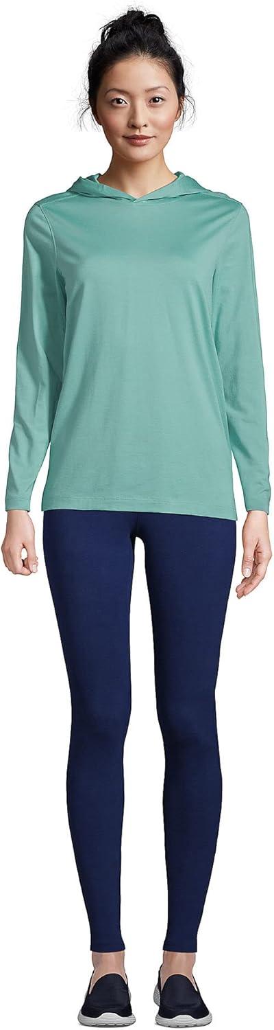 imageLands End Womens Starfish Mid Rise Knit LeggingsDeep Sea Navy