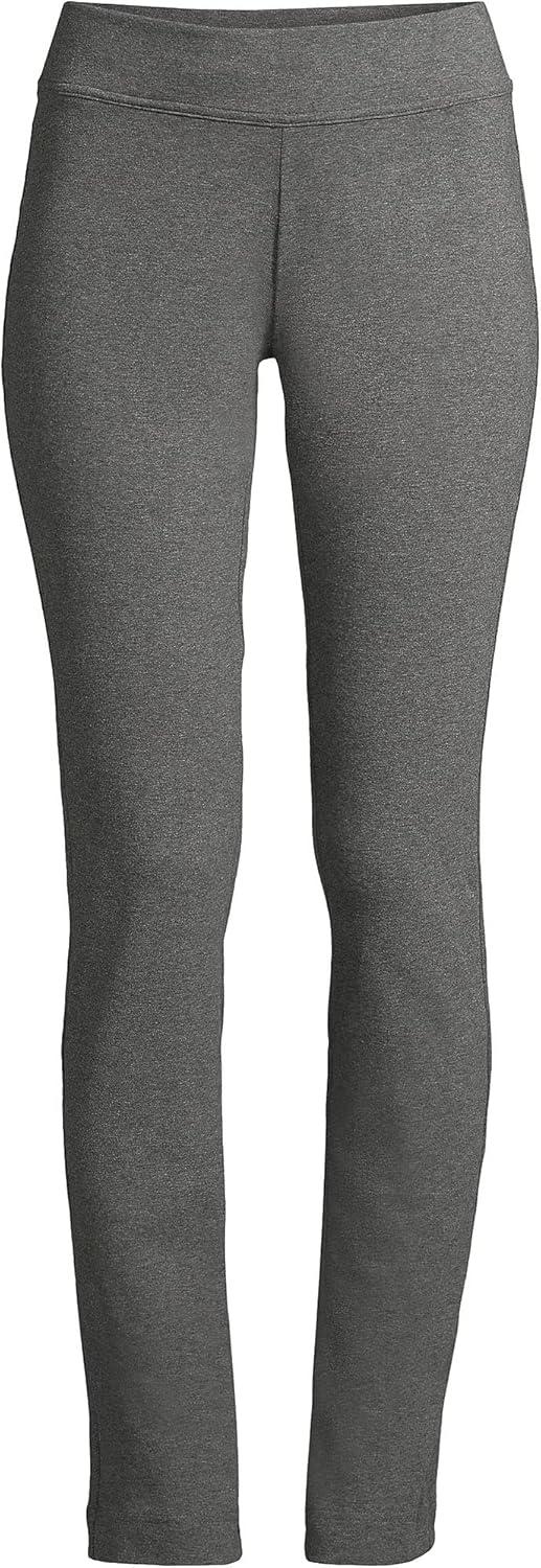 imageLands End Womens Starfish Mid Rise Slim Leg PantsCharcoal Heather
