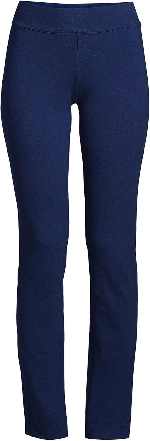imageLands End Womens Starfish Mid Rise Slim Leg PantsDeep Sea Navy