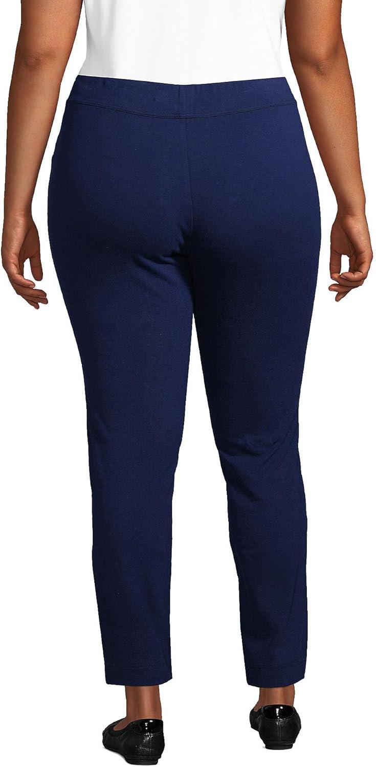 imageLands End Womens Starfish Mid Rise Slim Leg PantsDeep Sea Navy