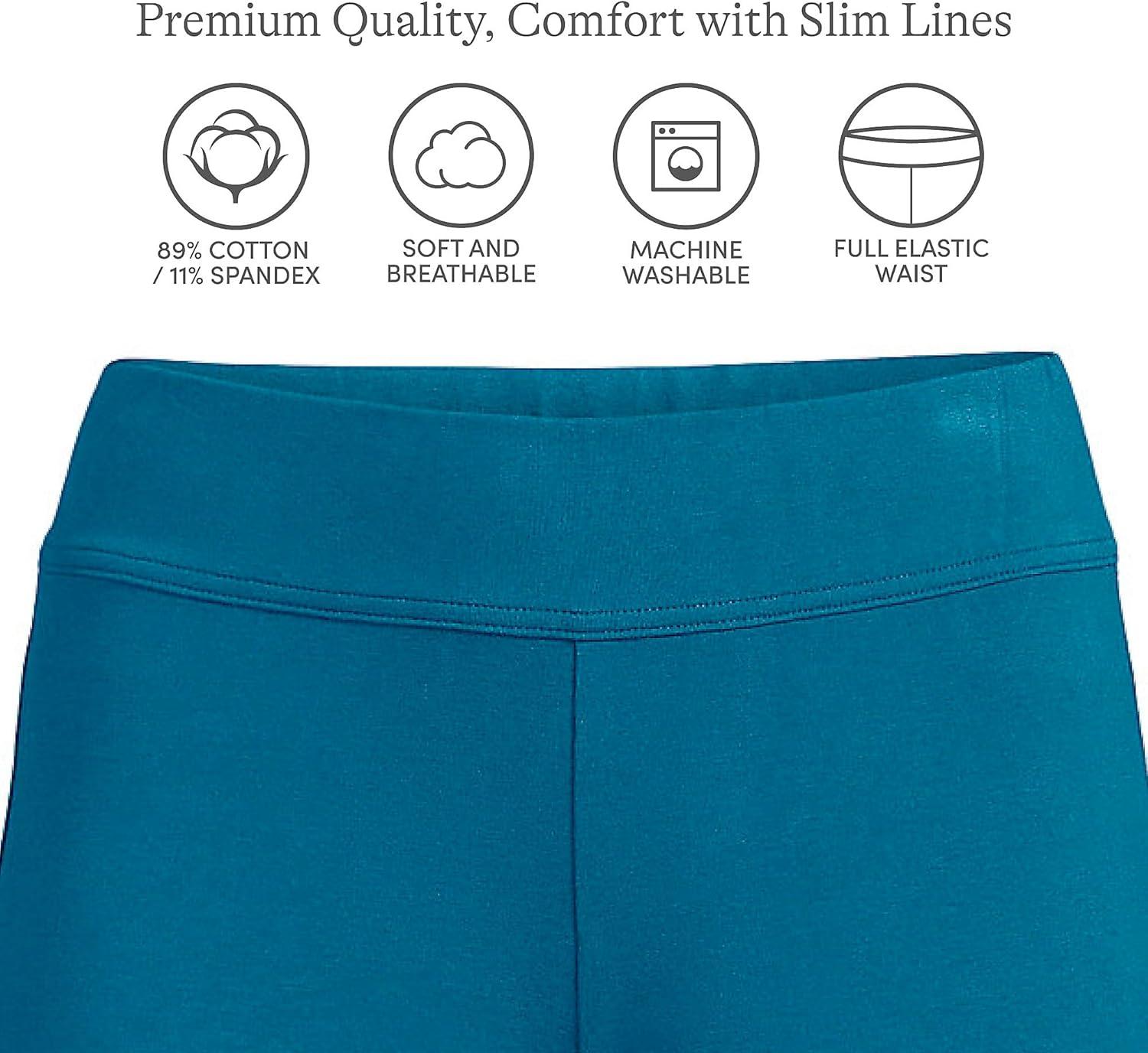 imageLands End Womens Starfish Mid Rise Slim Leg PantsEvening Blue