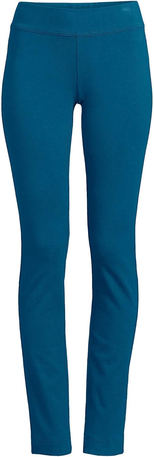 imageLands End Womens Starfish Mid Rise Slim Leg PantsEvening Blue