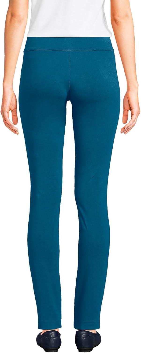 imageLands End Womens Starfish Mid Rise Slim Leg PantsEvening Blue