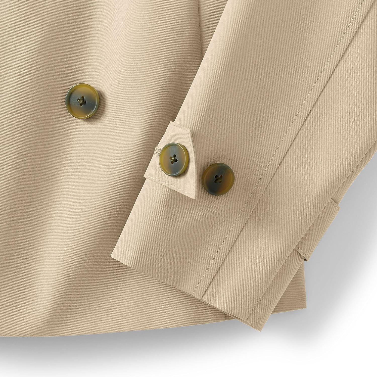 imageLands End Womens Trench Rain JacketChampagne