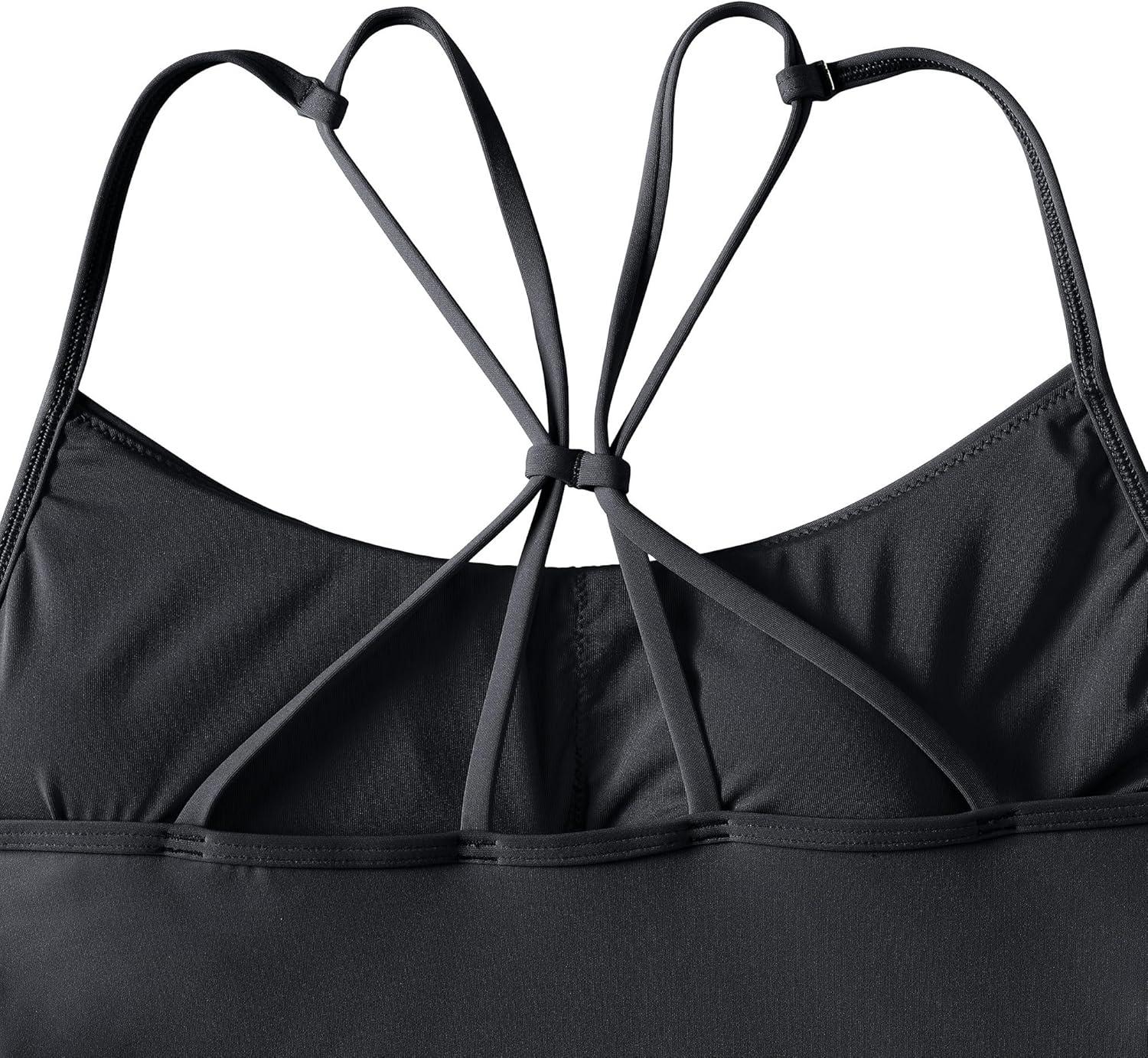 imageLands End Womens Tugless Quickdry Adjustable Strappy Back Tankini TopBlack