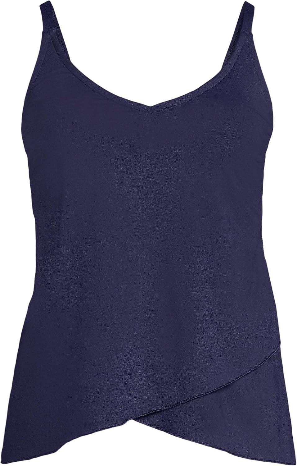 imageLands End Womens Tulip Hem Tankini TopDeep Sea Navy