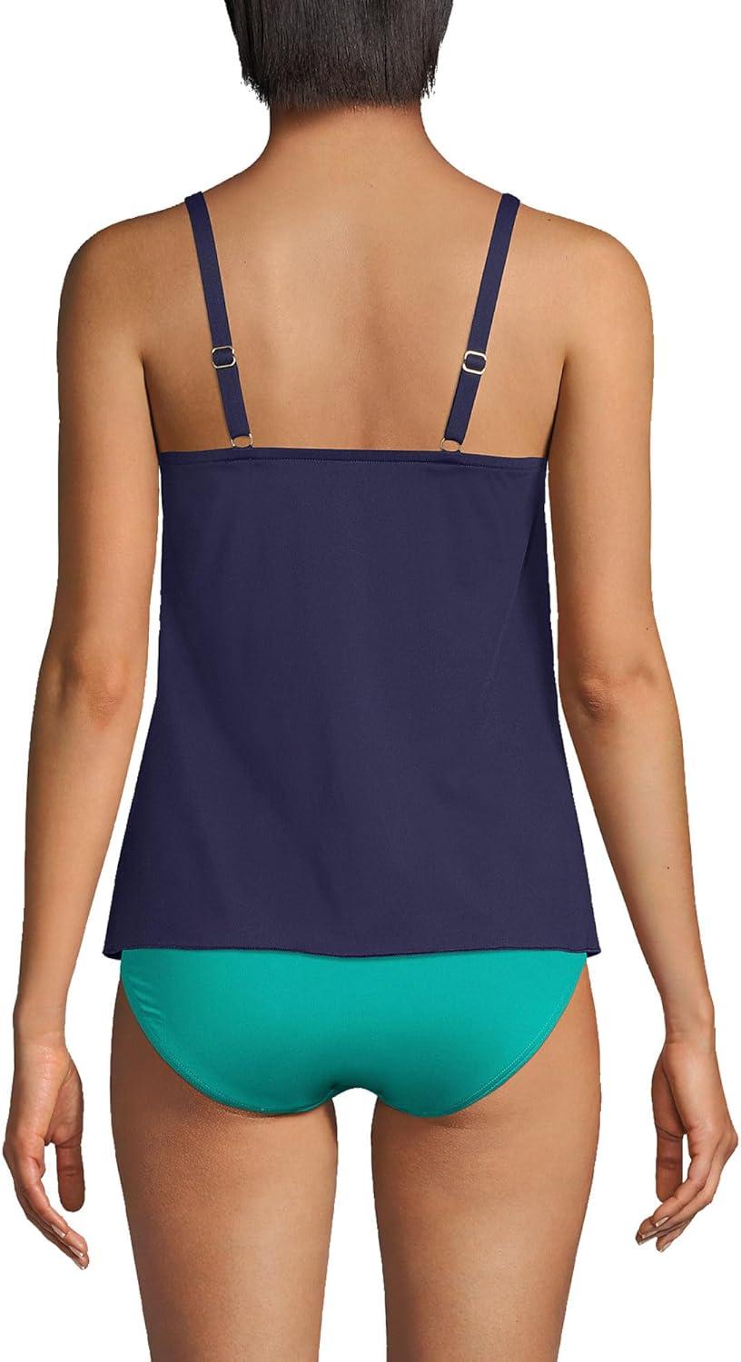 imageLands End Womens Tulip Hem Tankini TopDeep Sea Navy