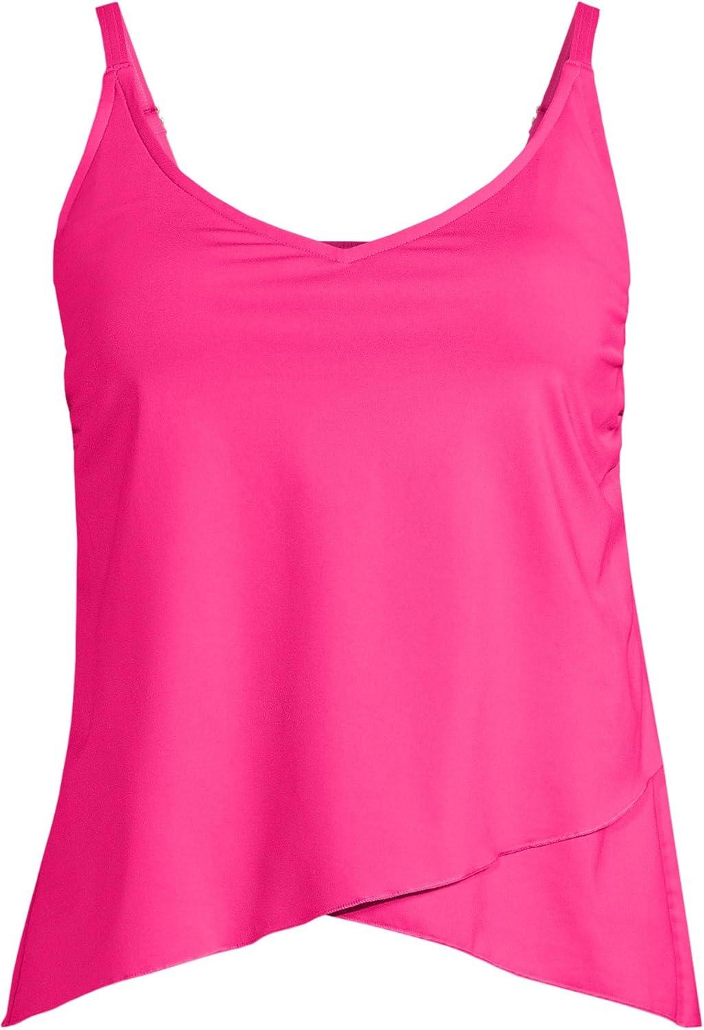 imageLands End Womens Tulip Hem Tankini TopPrism Pink
