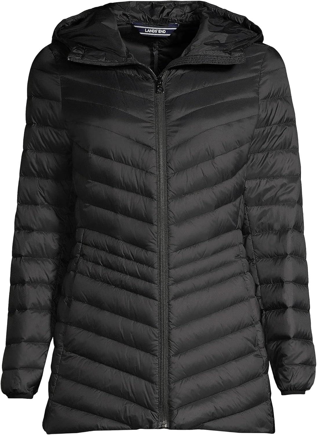 imageLands End Womens Ultralight Packable Down JacketBlack