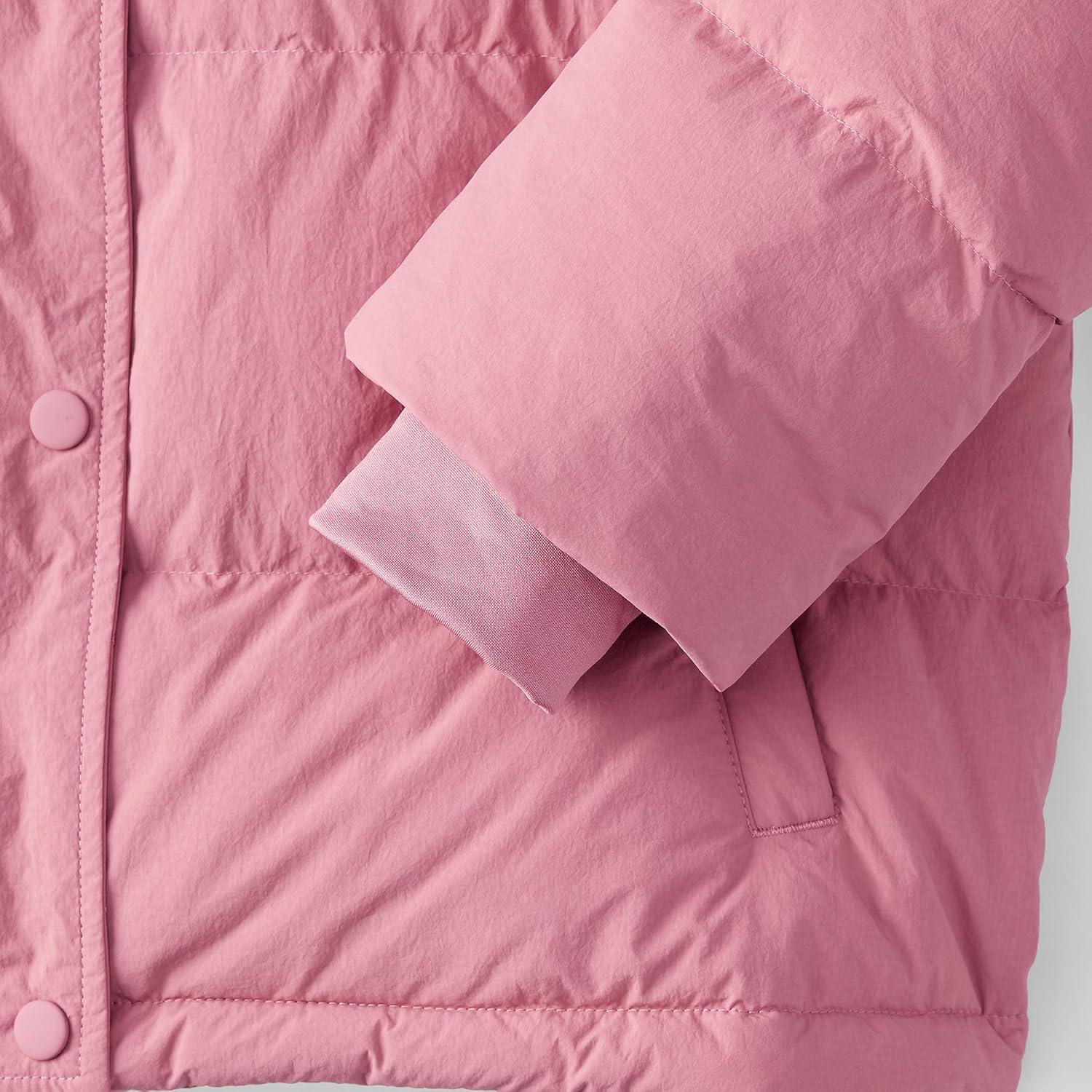 imageLands End Womens Wide Channel 600 Down Puffer JacketSoft English Rose