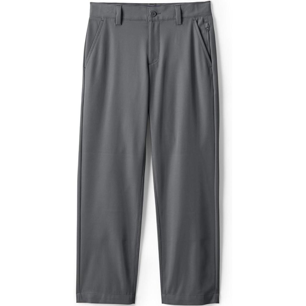 imageLands End Boys Iron Knee Active Chino PantsArctic Gray