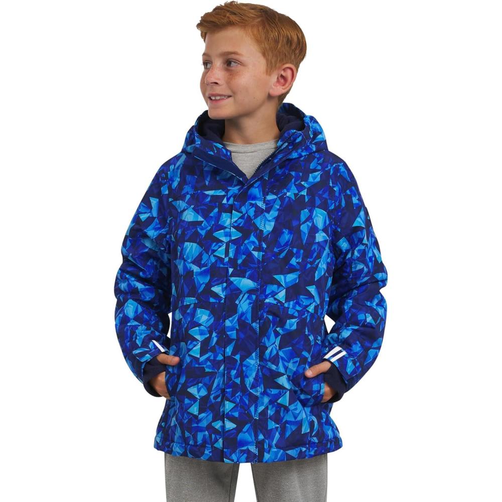 imageLands End Boys Squall Waterproof Fleece Lined Insulated JacketGlacier Blue