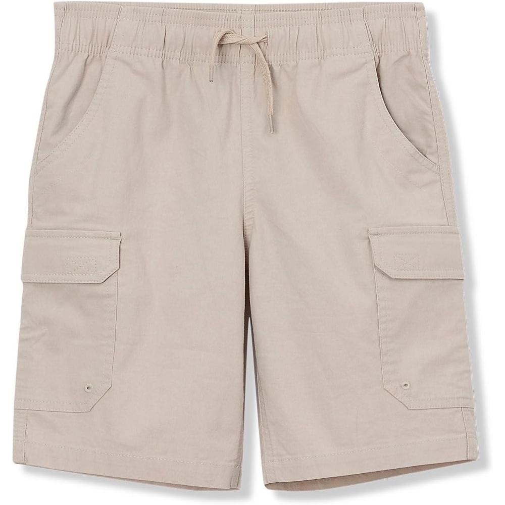 imageLands End Boys Stretch Canvas Utility Cargo ShortsSand Khaki