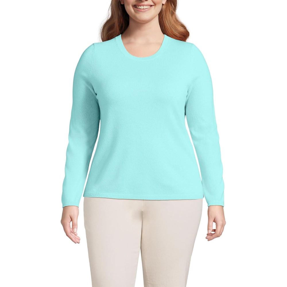 imageLands End Cashmere SweaterPale Aqua Ice