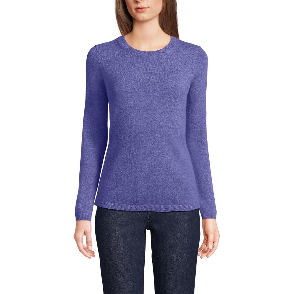 imageLands End Cashmere SweaterRich Periwinkle Heather