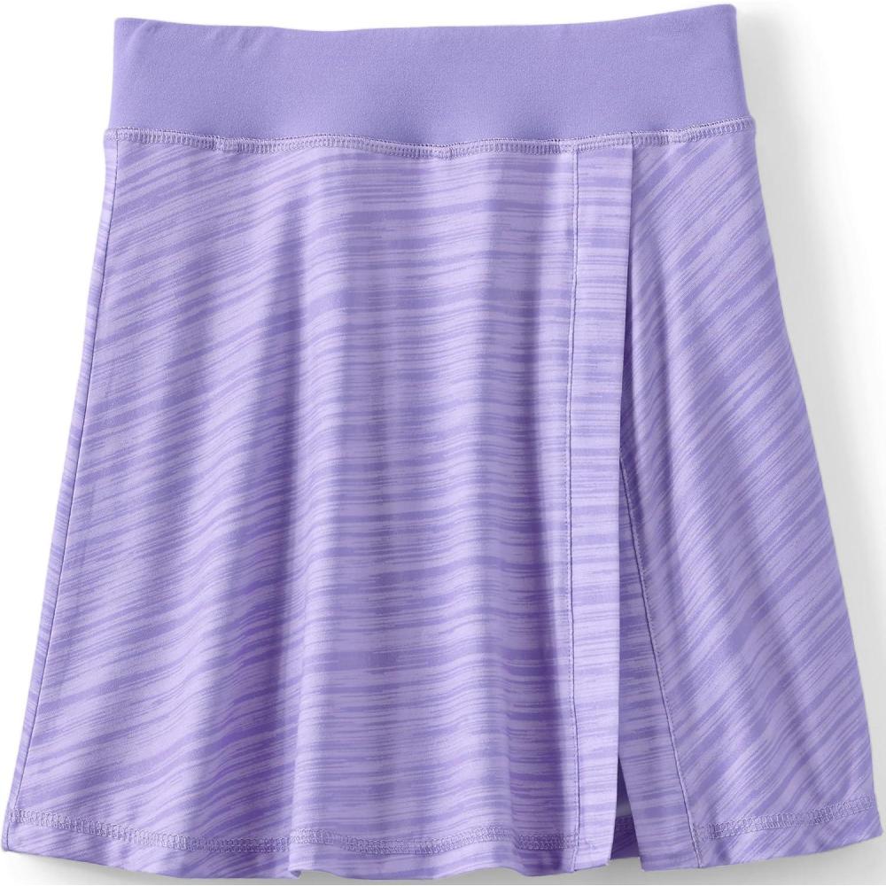 imageLands End Girls Athletic Active SkortLavender Mist Space Dye