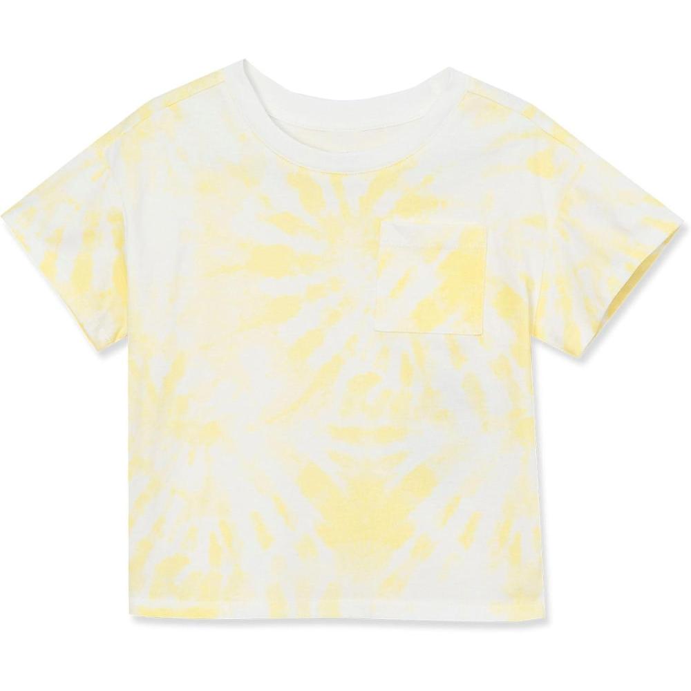 imageLands End Girls Meet and Greet Pocket TeeYellow Tie Dye