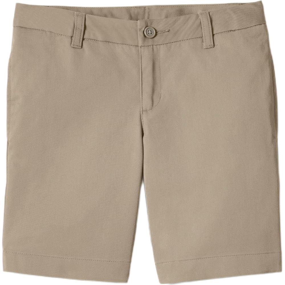 imageLands End Girls Plain Front Blend Chino ShortsKhaki