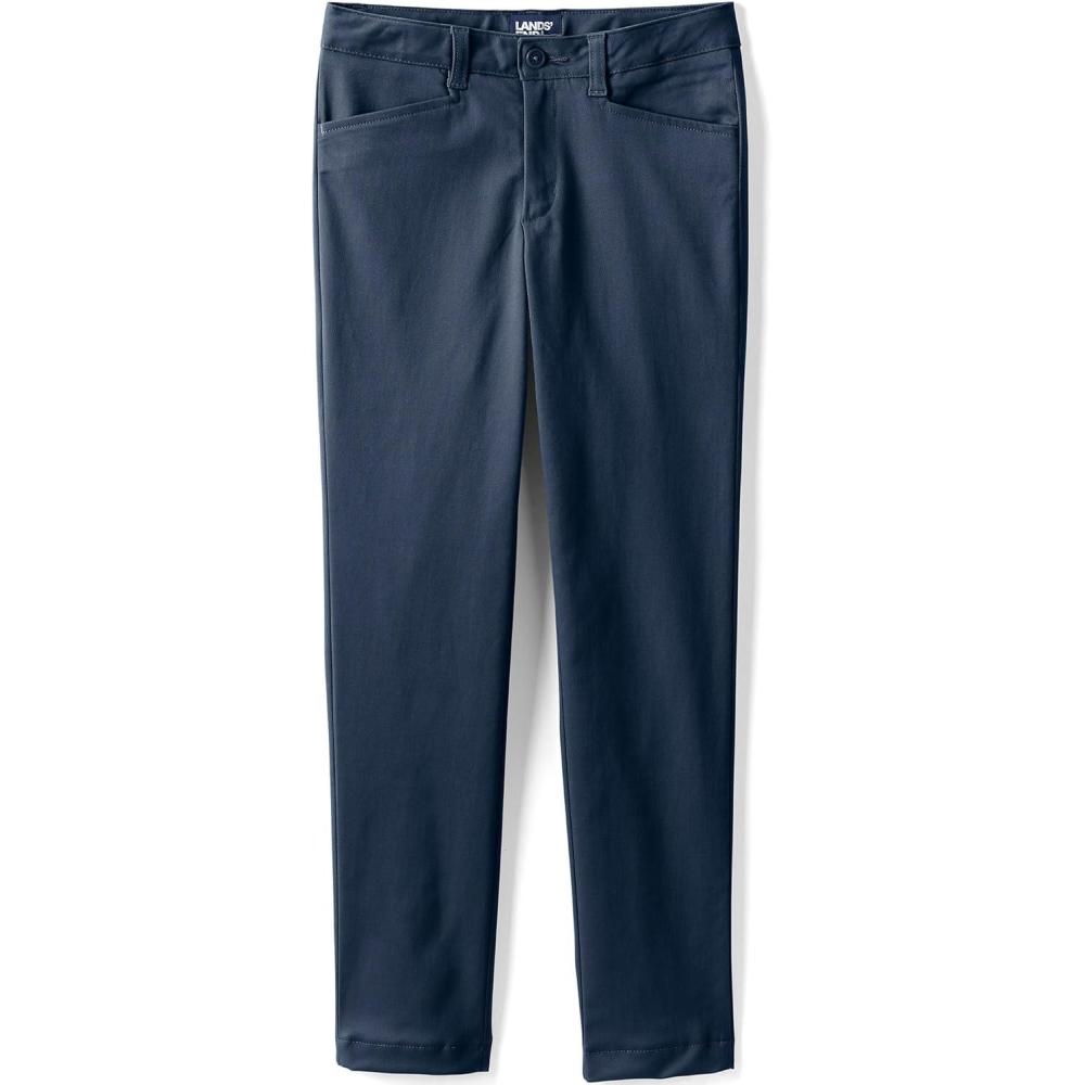 imageLands End Girls Slim Fit Stretch Chino PantsClassic Navy
