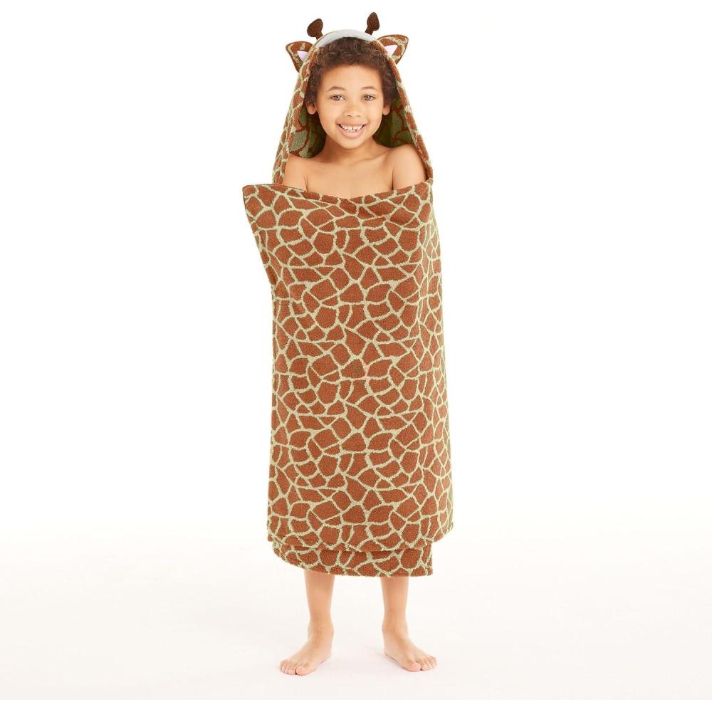 imageLands End Kid Hooded Towel Giraffe 27quot x 50quotGiraffe