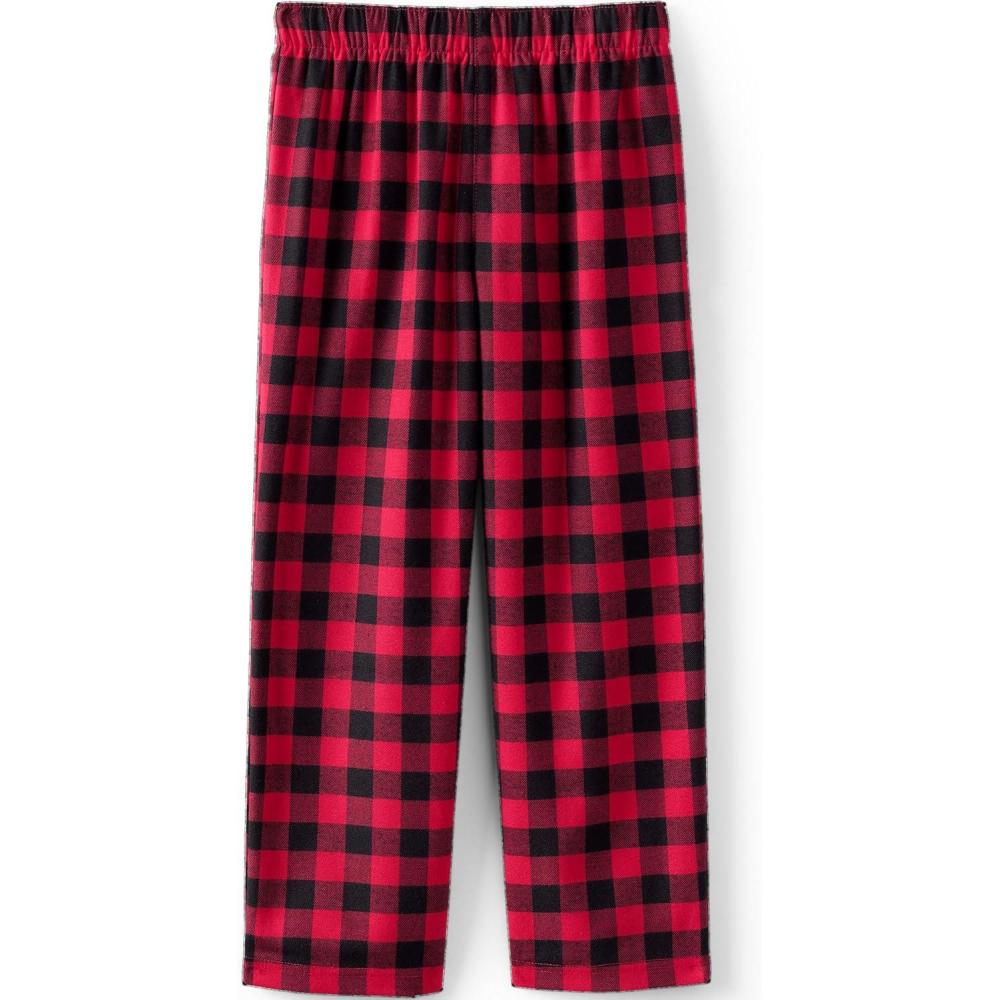 imageLands End Kids Flannel Pajama PantsRed Buffalo Plaid