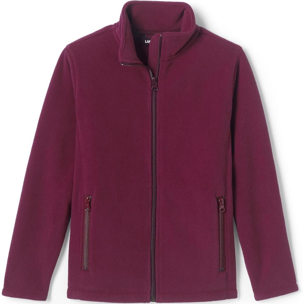 imageLands End Kids Midweight Fleece JacketBurgundy