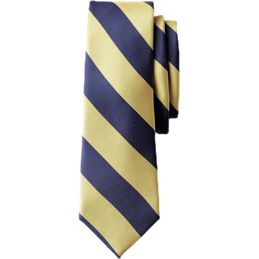 imageLands End Kids Stripe To Be Tied TieClassic NavyGold Stripe