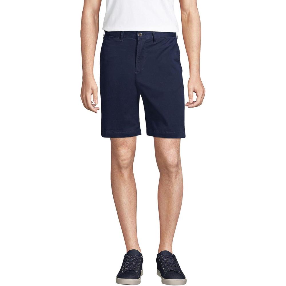 imageLands End Mens 11quot Traditional Fit Comfort First Knockabout Chino ShortsRadiant Navy