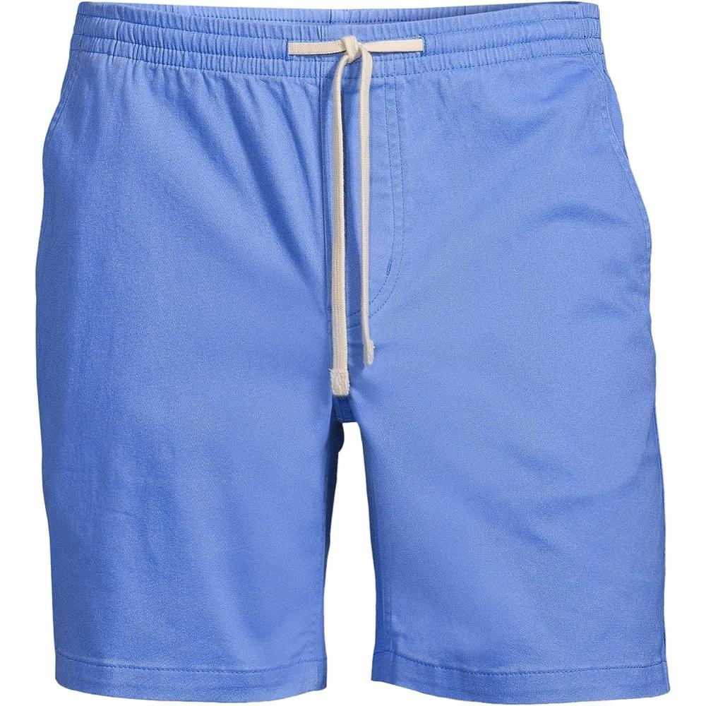 imageLands End Mens 7quot Deck ShortChicory Blue