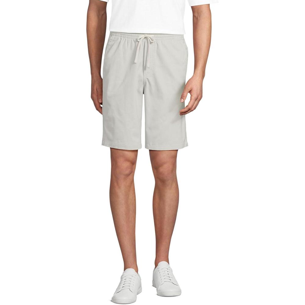 imageLands End Mens 9quot Pull On Deck ShortsSoft Putty