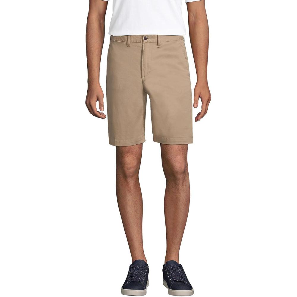 imageLands End Mens Big 9 Inch Comfort Waist Comfort First Knockabout Chino ShortsKhaki