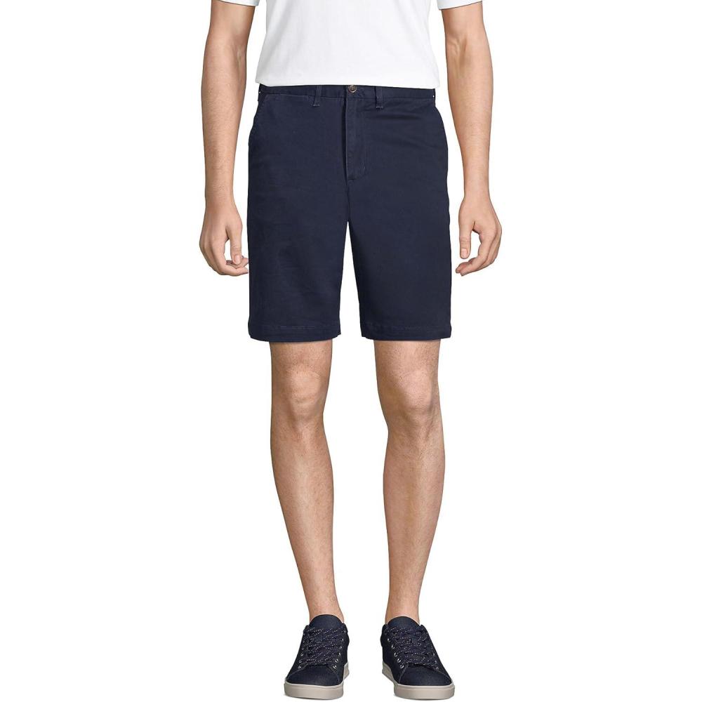 imageLands End Mens Big 9 Inch Comfort Waist Comfort First Knockabout Chino ShortsRadiant Navy