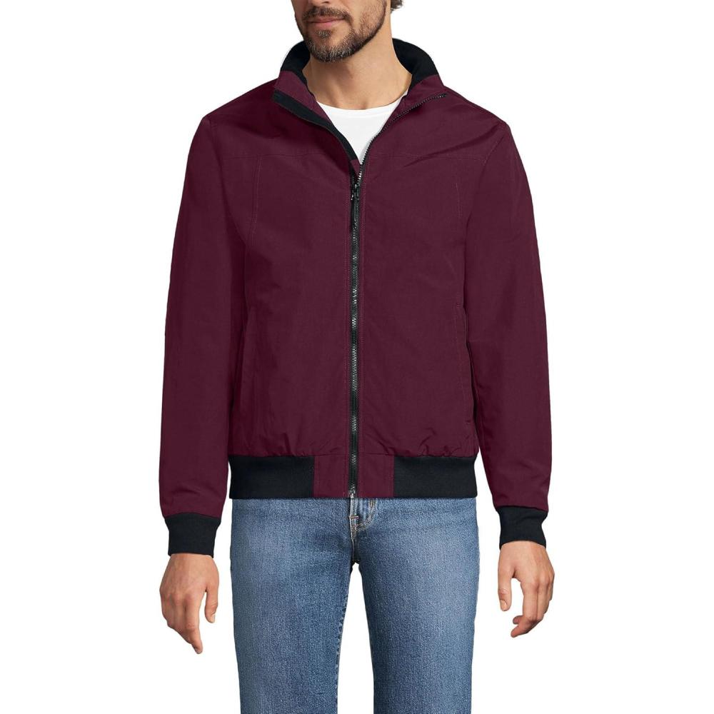 imageLands End Mens Classic Squall Waterproof Insulated JacketLush Burgundy