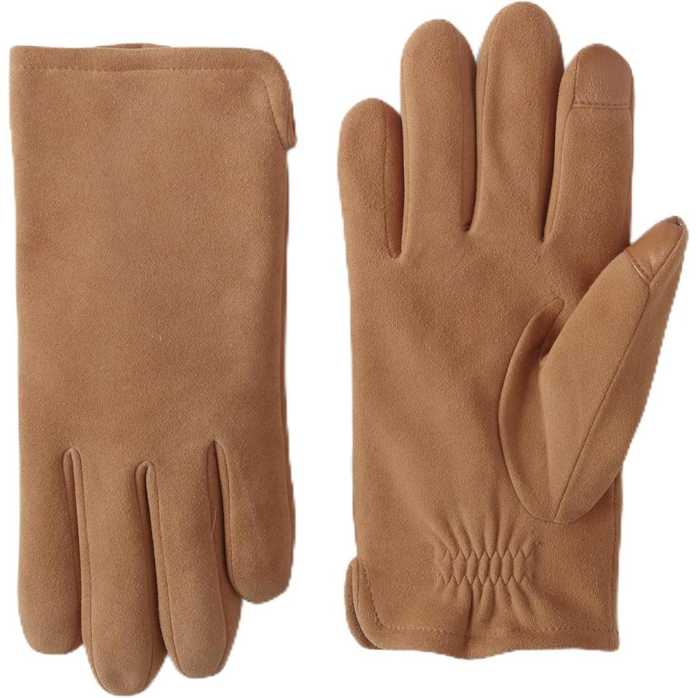 imageLands End Mens EZ Touch Suede GlovesCanyon Camel