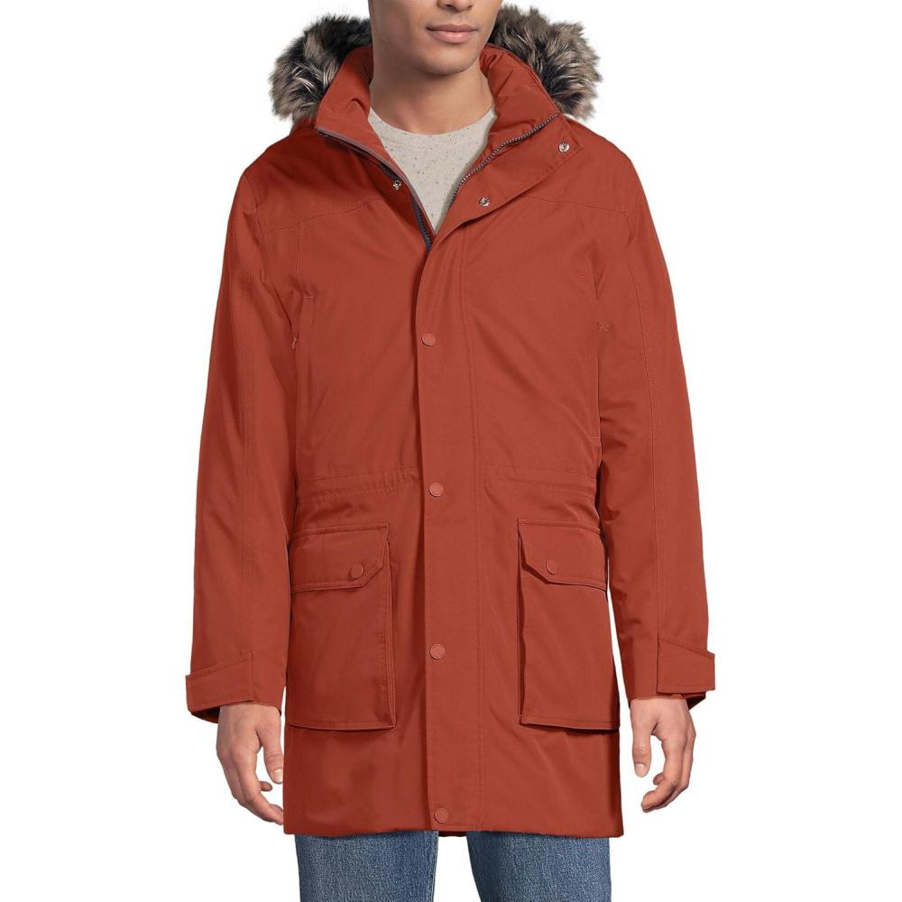 imageLands End Mens Expedition Winter ParkaBourbon