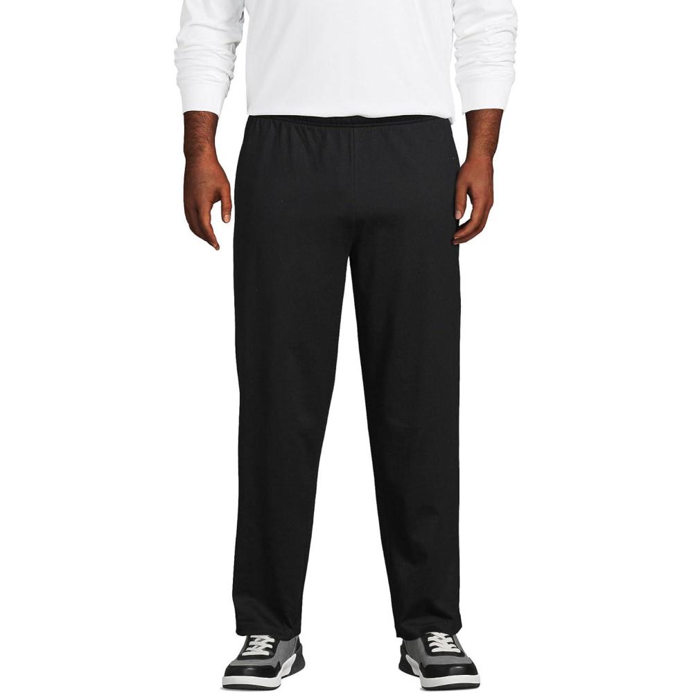 imageLands End Mens Jersey Knit PantBlack